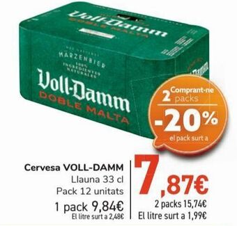 Carrefour Cerveza voll-damm oferta