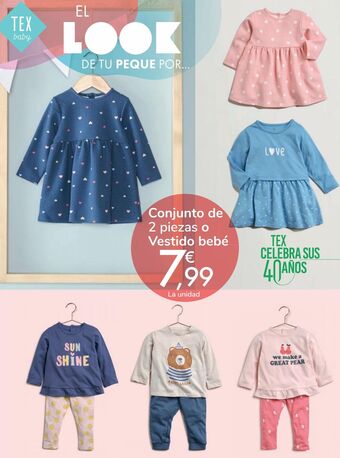 Carrefour Conjunto de 2 piezas o vestido bebé oferta