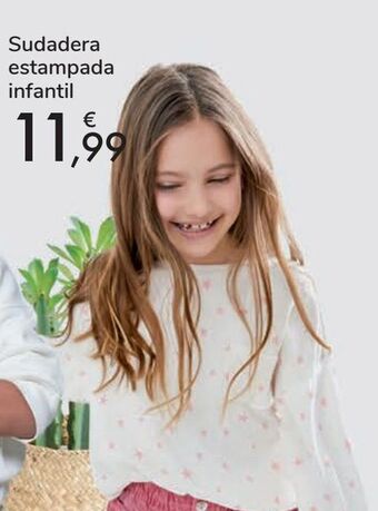Carrefour Sudadera estampada infantil oferta