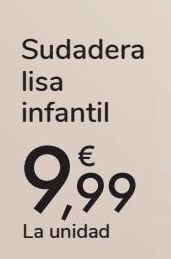 Carrefour Sudadera lisa infantil oferta