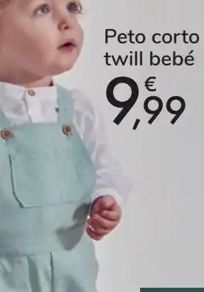 Carrefour Peto corto twill bebé oferta