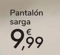Carrefour Pantalón sarga oferta