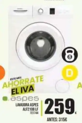 Family Cash Aspes Lavadora Aspes ALF2108LF oferta