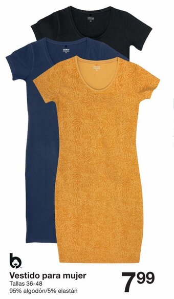 Zeeman Vestido para mujer Tallas 36-48 oferta