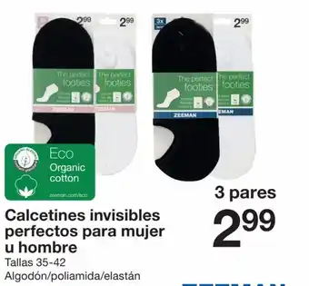 Zeeman Calcetines invisibles perfectos para mujer u hombre oferta