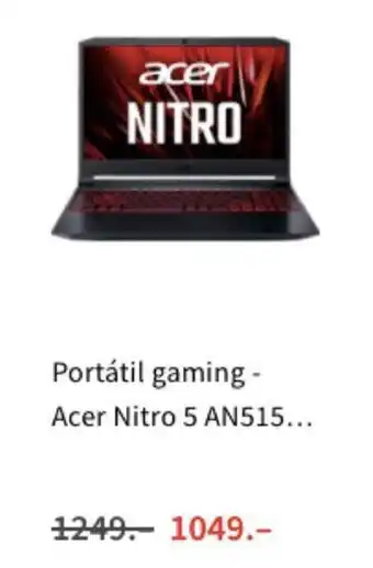 MediaMarkt Portátil gaming Acer Nitro 5 AN515 oferta