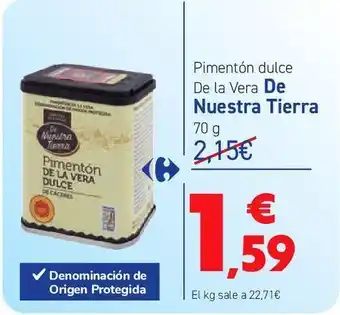 Carrefour Pimentón dulce de la vera de nuestra tierra oferta