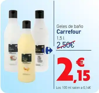 Carrefour Geles de baño carrefour oferta