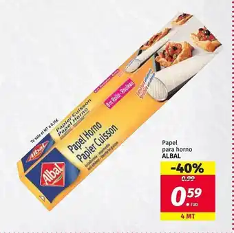 Maskom Supermercados Papel Para Horno Albal oferta