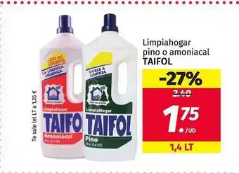 Maskom Supermercados Limpiahogar Pino O Amoniacal Taifol oferta