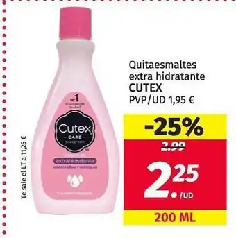 Maskom Supermercados Quitaesmaltes Extra Hidratante Cutex oferta