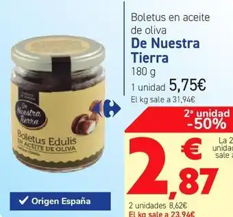 Carrefour Boletus en aceite de oliva de nuestra tierra oferta