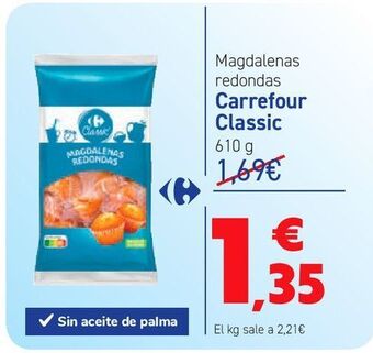 Carrefour Magdalenas redondas carrefour classic oferta