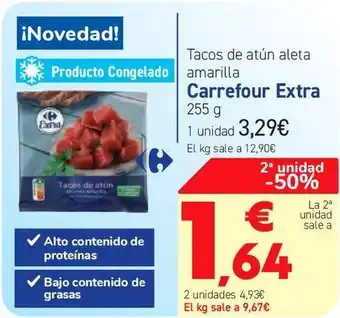 Carrefour Tacos de atún aleta amarilla carrefour extra oferta