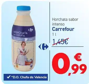 Carrefour Horchata sabor intenso carrefour oferta