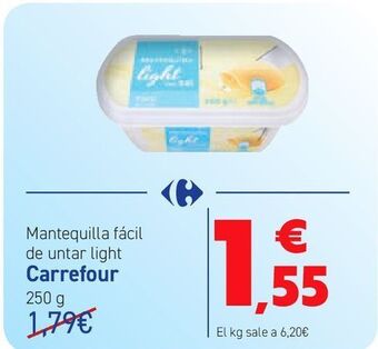 Carrefour Mantequilla fácil de untar light carrefour oferta