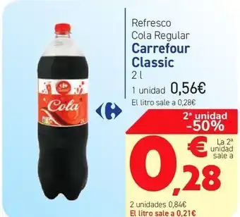 Carrefour Refresco cola regular carrefour classic oferta