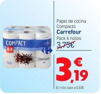 Carrefour Papel de cocina compacto carrefour oferta