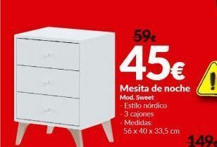 Embargos a lo bestia Mesita de noche oferta