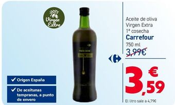 Carrefour Aceite de oliva virgen extra 1º cosecha carrefour oferta