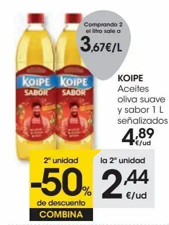 Eroski Aceite de oliva suave y sabor koipe oferta