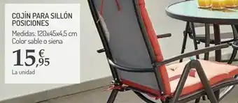Carrefour Cojín para sillón posiciones oferta
