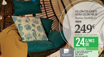 Carrefour Sillón colgante adra cojín palm oferta