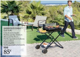Carrefour Barbacoa plegable clic clac oferta