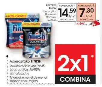 Eroski Lavavajillas quantum ultimate finish oferta