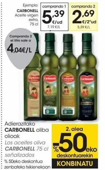 Eroski Aceite virgen extra carbonell oferta