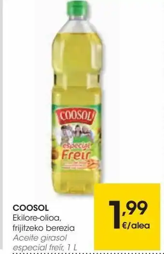 Eroski Aceite de girasol coosol oferta