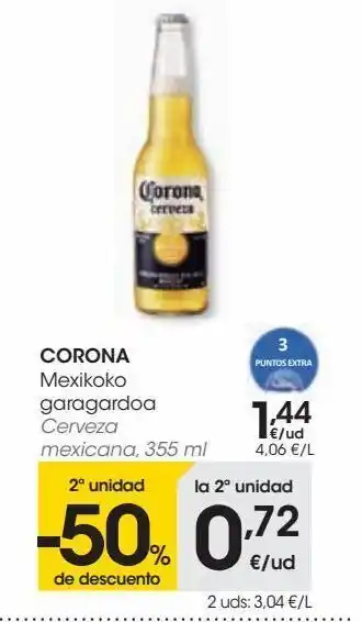 Eroski Cerveza mexicana corona oferta