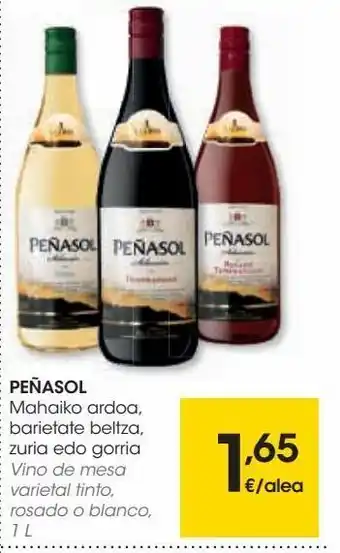 Eroski Vino de mesa peñasol oferta