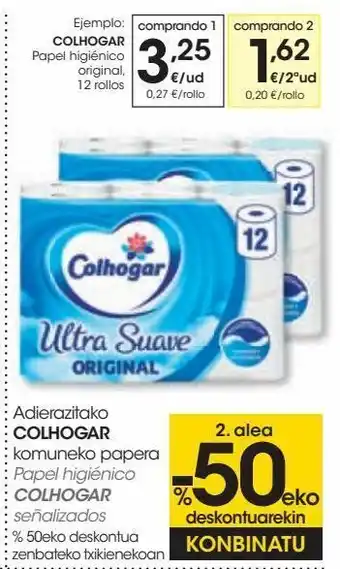 Eroski Papel higiénico colhogar oferta