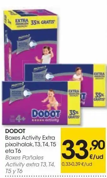 Eroski Boxes pañales dodot oferta