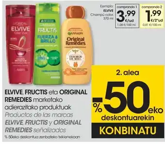 Eroski Champú color elvive oferta