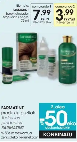 Eroski Spray retocador farmatint oferta