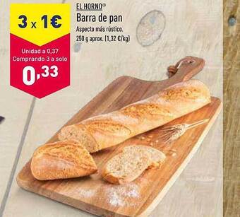 ALDI El Horno Barra De Pan oferta