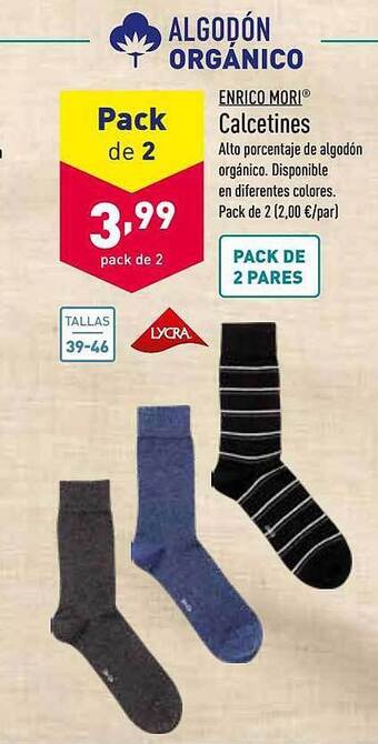 ALDI Enrico Mori Calcetines oferta