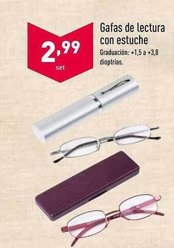 ALDI Gafas De Lectura Con Estuche oferta