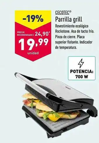 ALDI Parrilla Grill oferta
