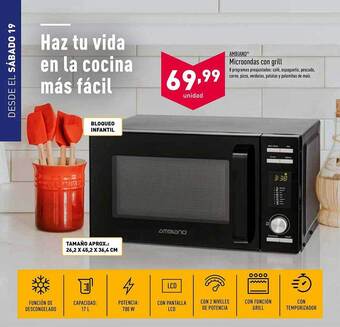 ALDI Microondas Con Grill oferta