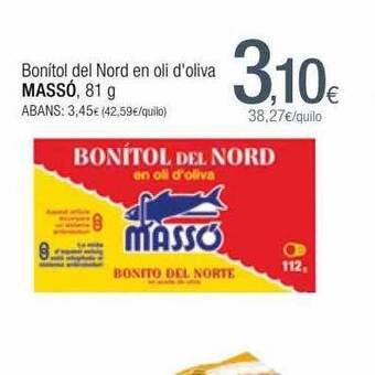 Condis Bonitol Del Nord En Oli D'oliva Massó oferta