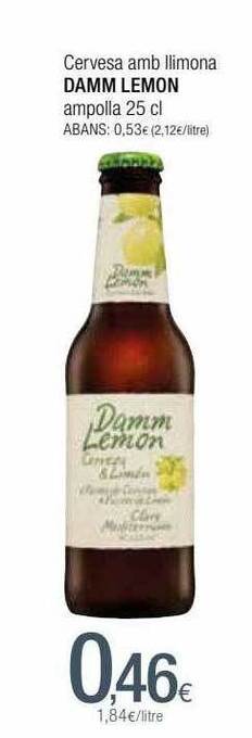Condis Cervesa Amb Llimona Damm Lemon oferta