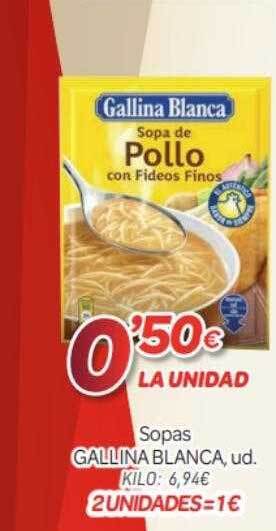 Alsara Supermercados Sopas Gallina Blanca oferta