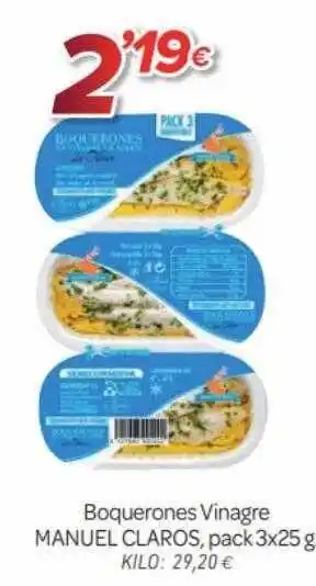 Alsara Supermercados Boquerones Vinagre Manuel Claros oferta