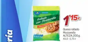 Alsara Supermercados Queso Rallado Mozzarella Alteza oferta