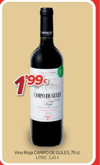 Alsara Supermercados Vino Rioja Campo De Gules oferta
