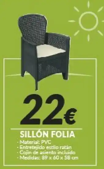 Embargos a lo bestia Sillón Folia oferta