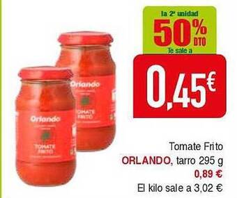 Masymas La 2a Unidad 50% Dto Tomate Frito Orlando oferta